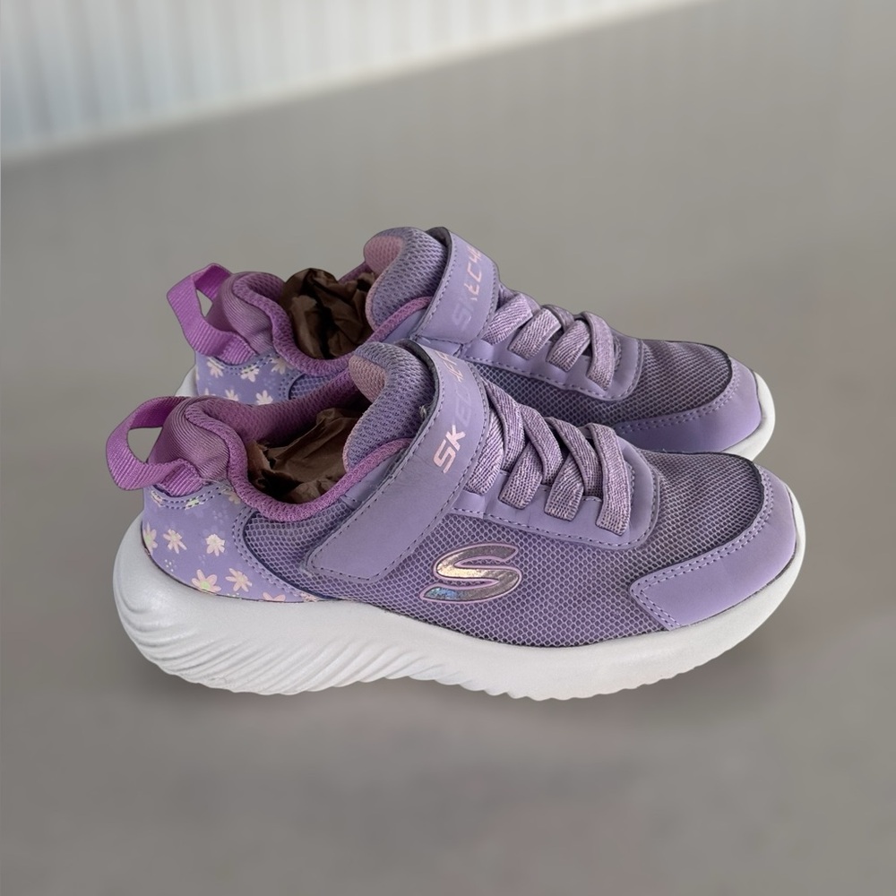 Skechers Toddler Girls Pink Purple Sneakers Size 11